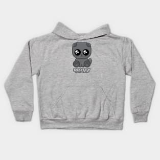 Scotty The Scottish Fold - Text Kids Hoodie